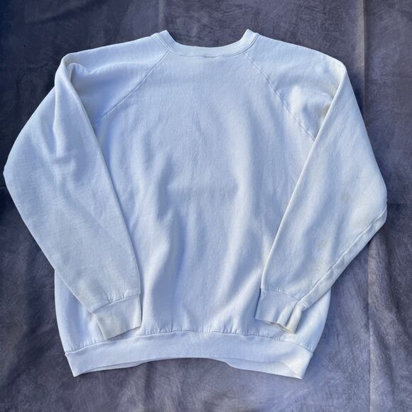 Vintage 80's Washington D.C. White Pink Split Crewneck Pullover Sweatshirt Sz XL - Picture 3 of 8